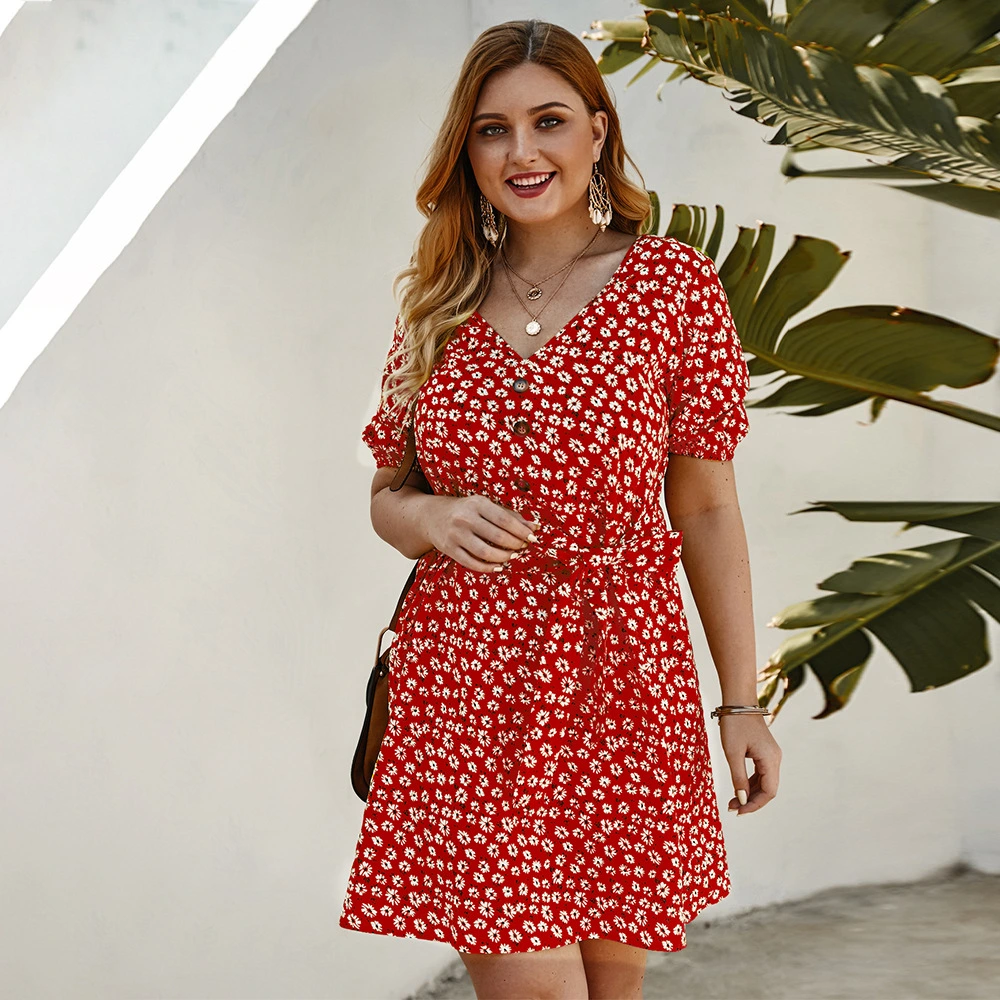 Spring And Summer Sexy Strappy Fat Mm Slim Dress