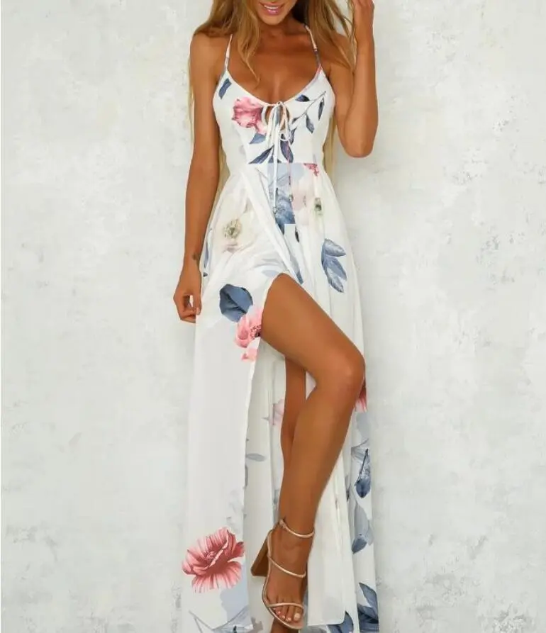 European And American Long Skirts, Printed Big Dresses, Foreign Trade Women'S Clothing