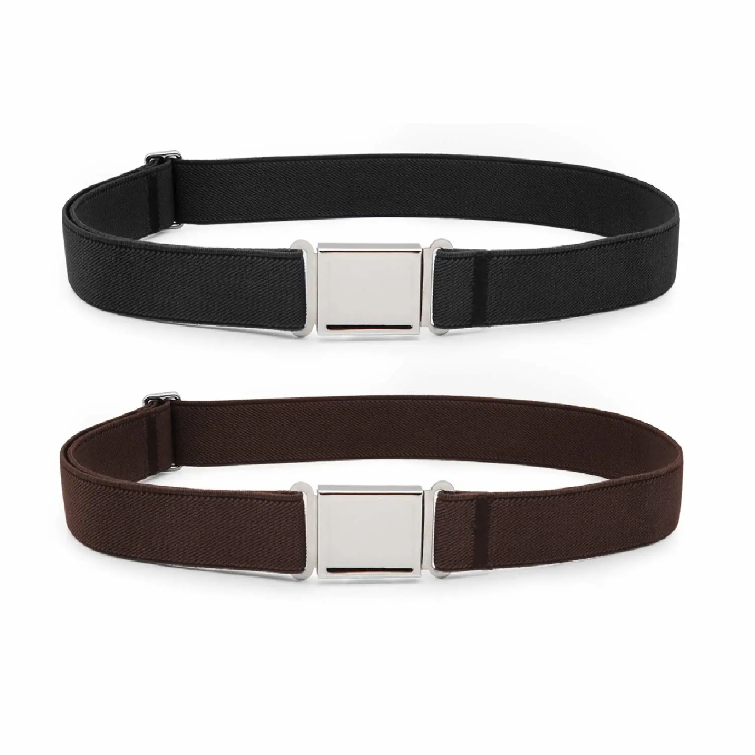 JASGOOD Kids Adjustable Magnetic Belt Boys Girls Elastic Belt with Easy Magnetic Buckle for Back to School Girls