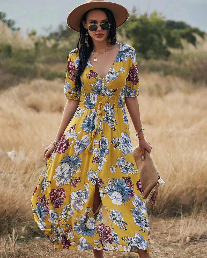 Sexy Designer Summer Zinc Station Shows Thin Dress Kaikuo Printing United States