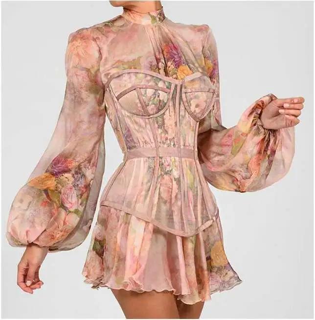Spring And Summer Hot Chiffon Screen Ultra-Thin Women'S Dress