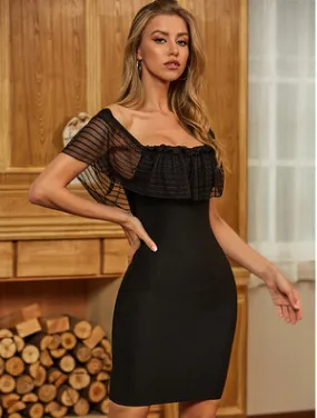 Thin And Versatile See-Through Mesh Dress