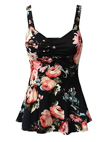 European And American New Fashion Women'S Wrapped Chest Printed Pleated Jumpsuit Short Skirt