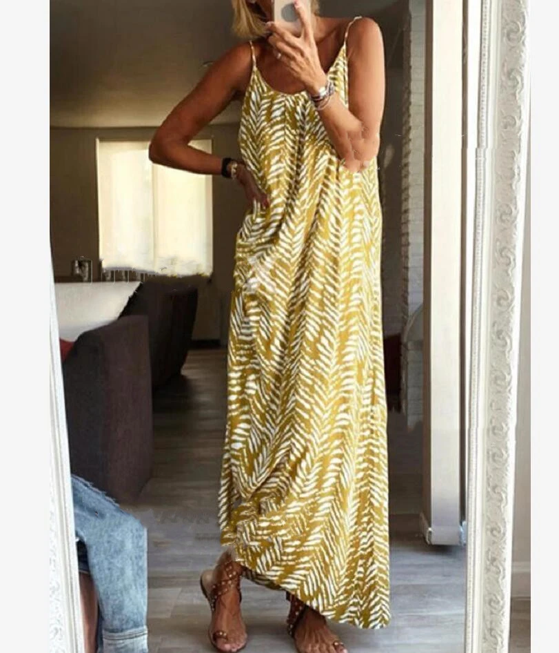 Printed Sling Dress Print Dress