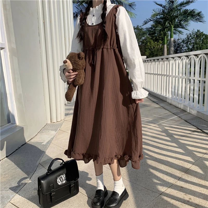 Puff Sleeve Dress Women Spring And Autumn
