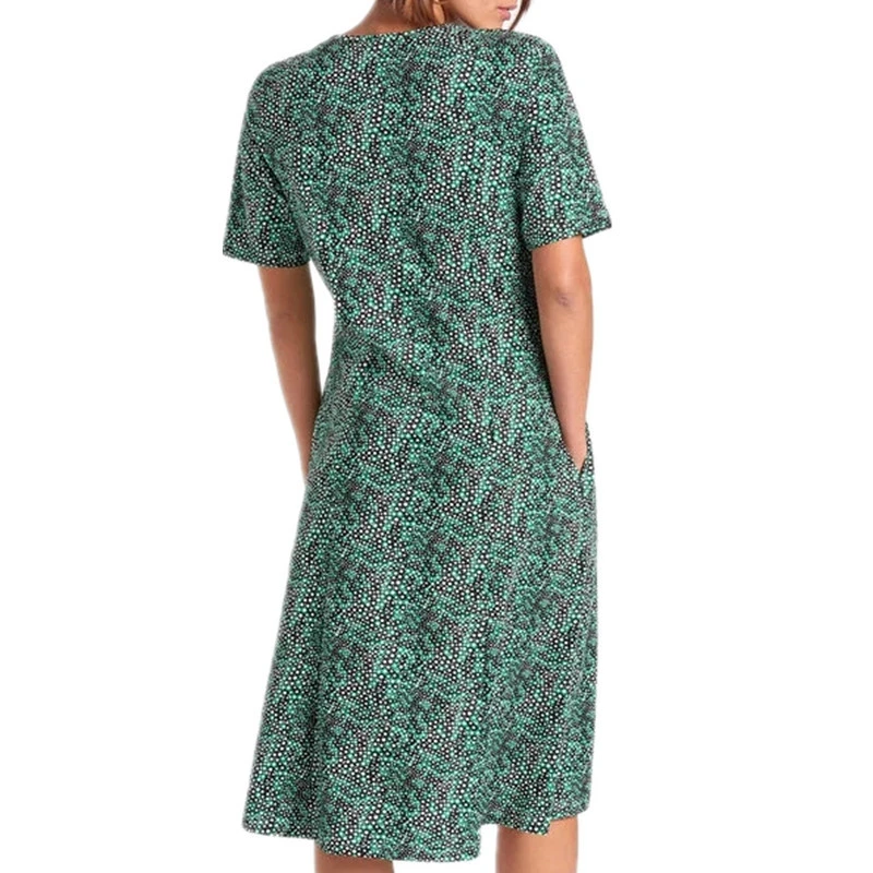 Summer Plus Size Women's Floral Print Midi Dress