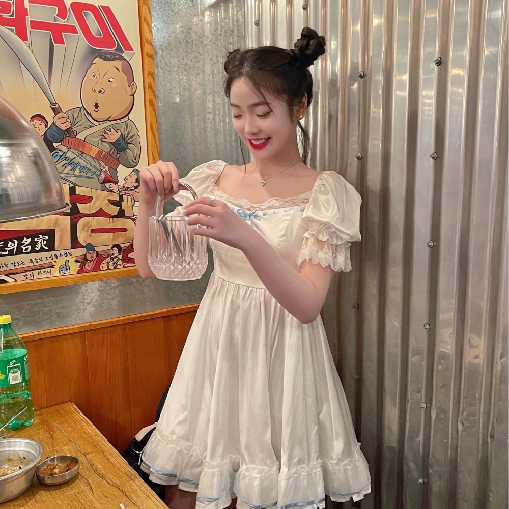 Plus Size Women's Girl Dress Can Be Salt Can Be Sweet One-shoulder Fairy Temperament Sling Fat