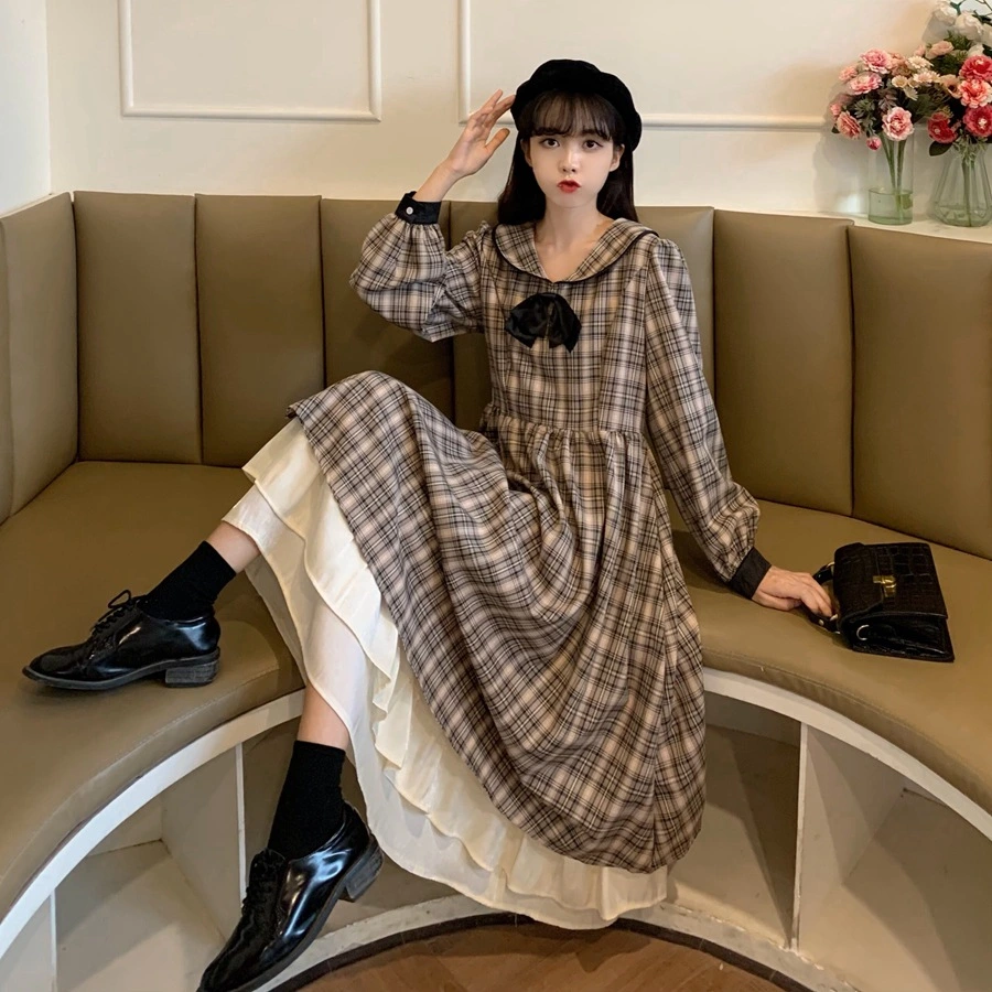 Long Skirt With A Waist And A Thin Temperament
