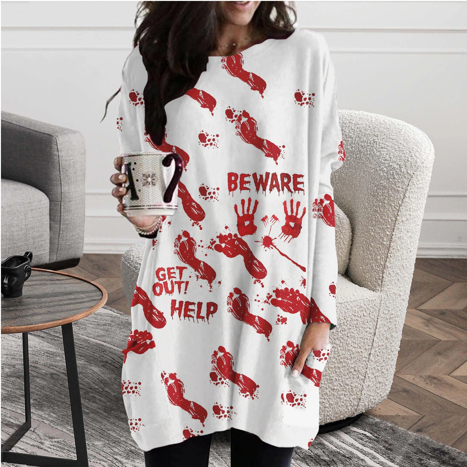 Style Round Neck Casual Medium Plus Size Dress