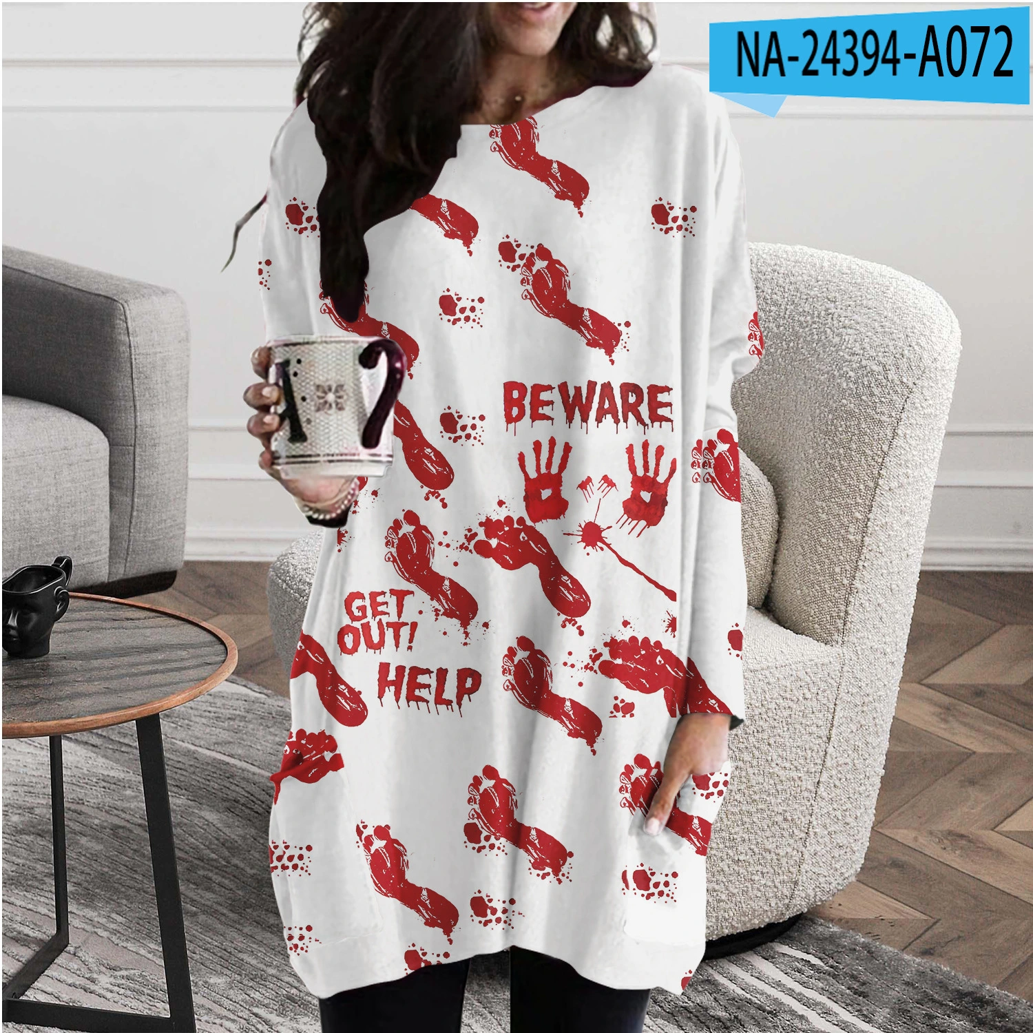 Style Round Neck Casual Medium Plus Size Dress