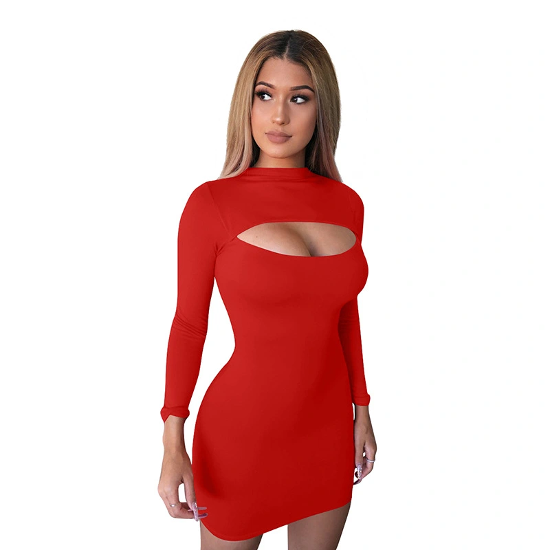 European And American Nightclub Slim Bag Hip Dress