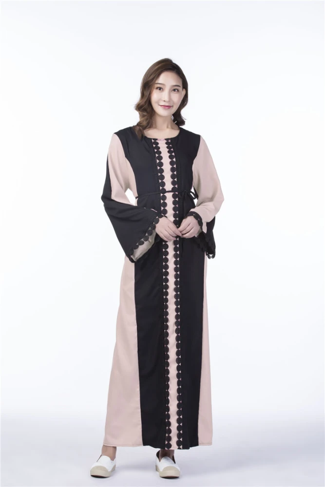 Fashion Lace Long Dress Zinc Hot Style Women's Robe Single Layer Impervious Belt