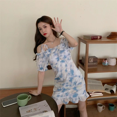 French Puff Sleeve Gentle Style Dress