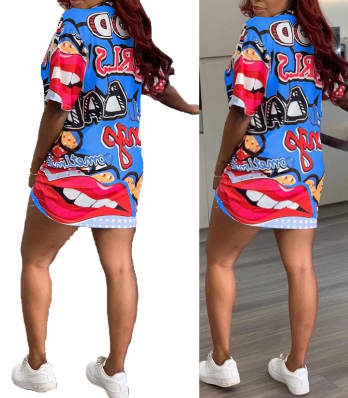 Casual printed dress
