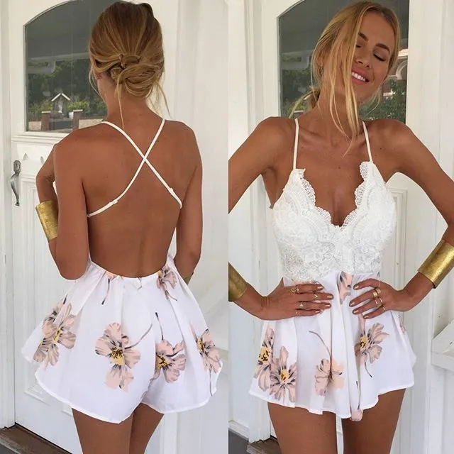 European and American halter dress