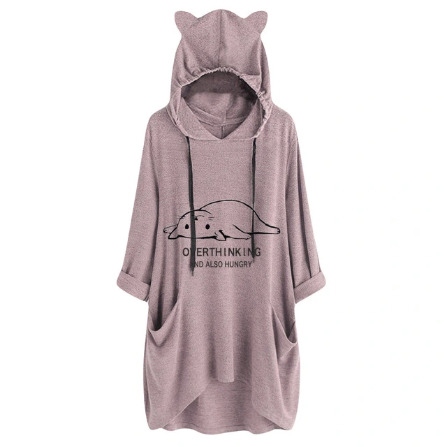 Ladies cute hooded sweater