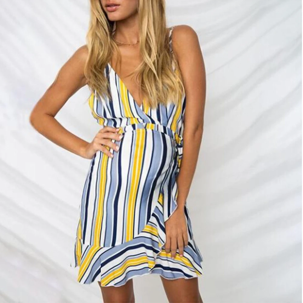 Striped Maternity Dress