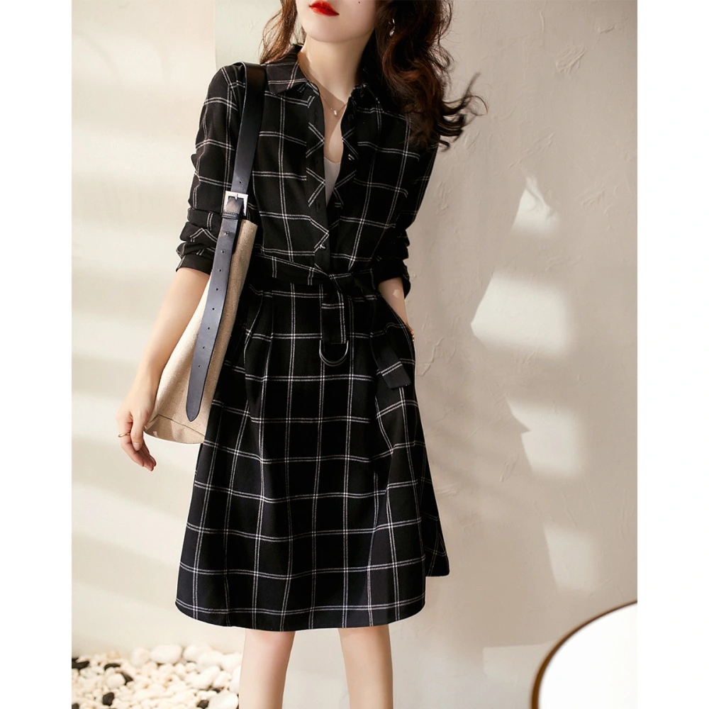 Plaid shirt dress