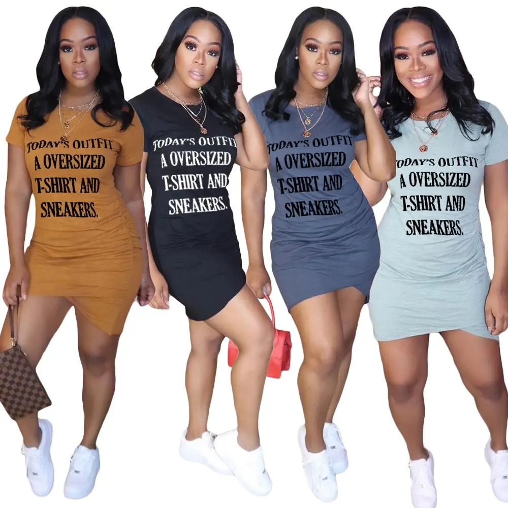 Letter print dress