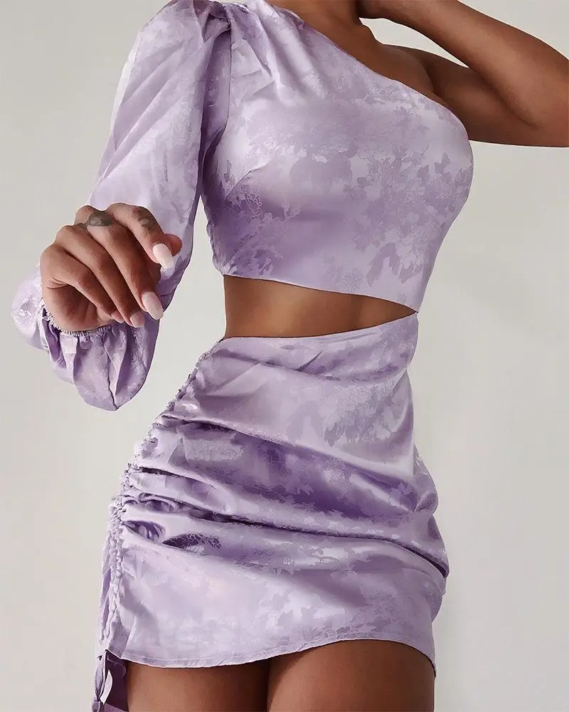 Pleated sexy miniskirt