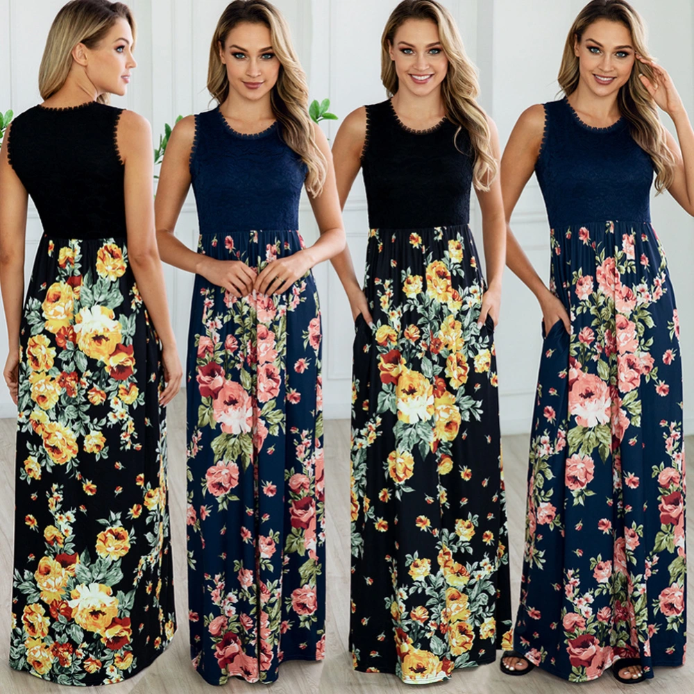Sexy lace pocket dress