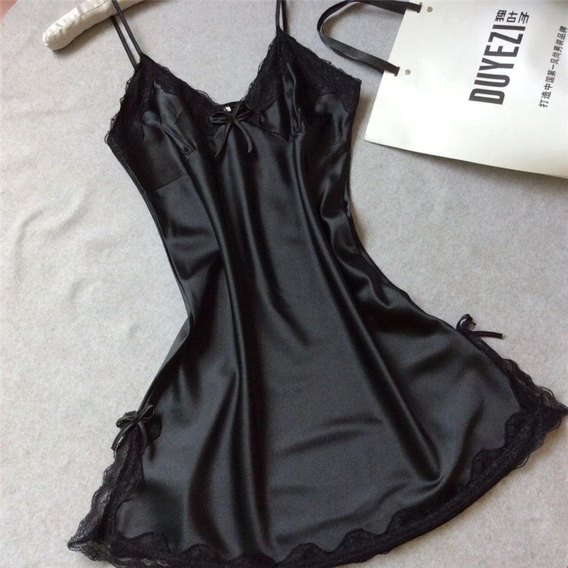 Sexy Silk Lingerie Luru Flirt Sleepwear Nightdress