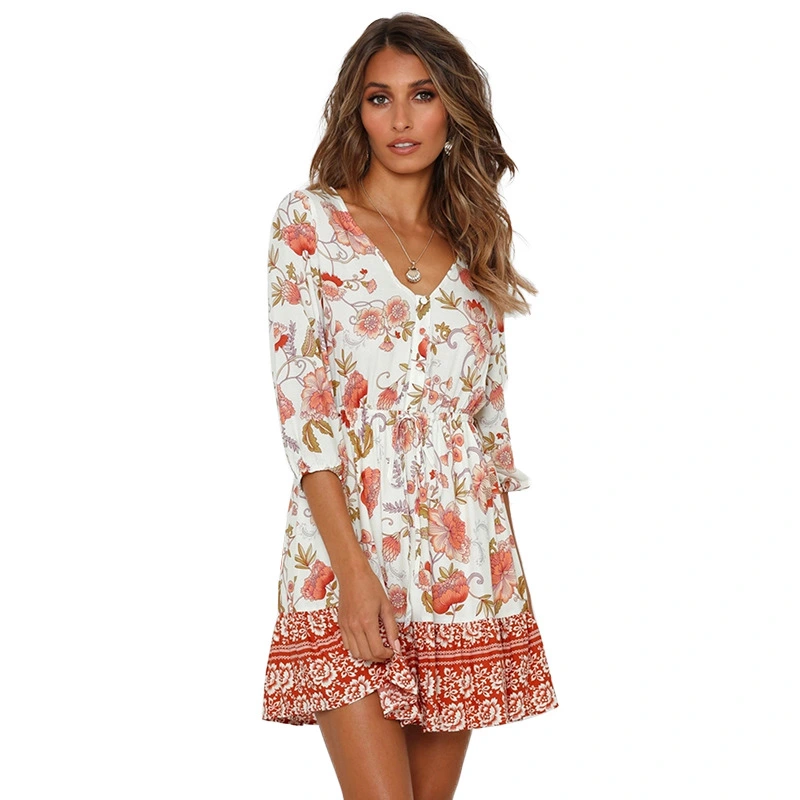 Bohemian print dress
