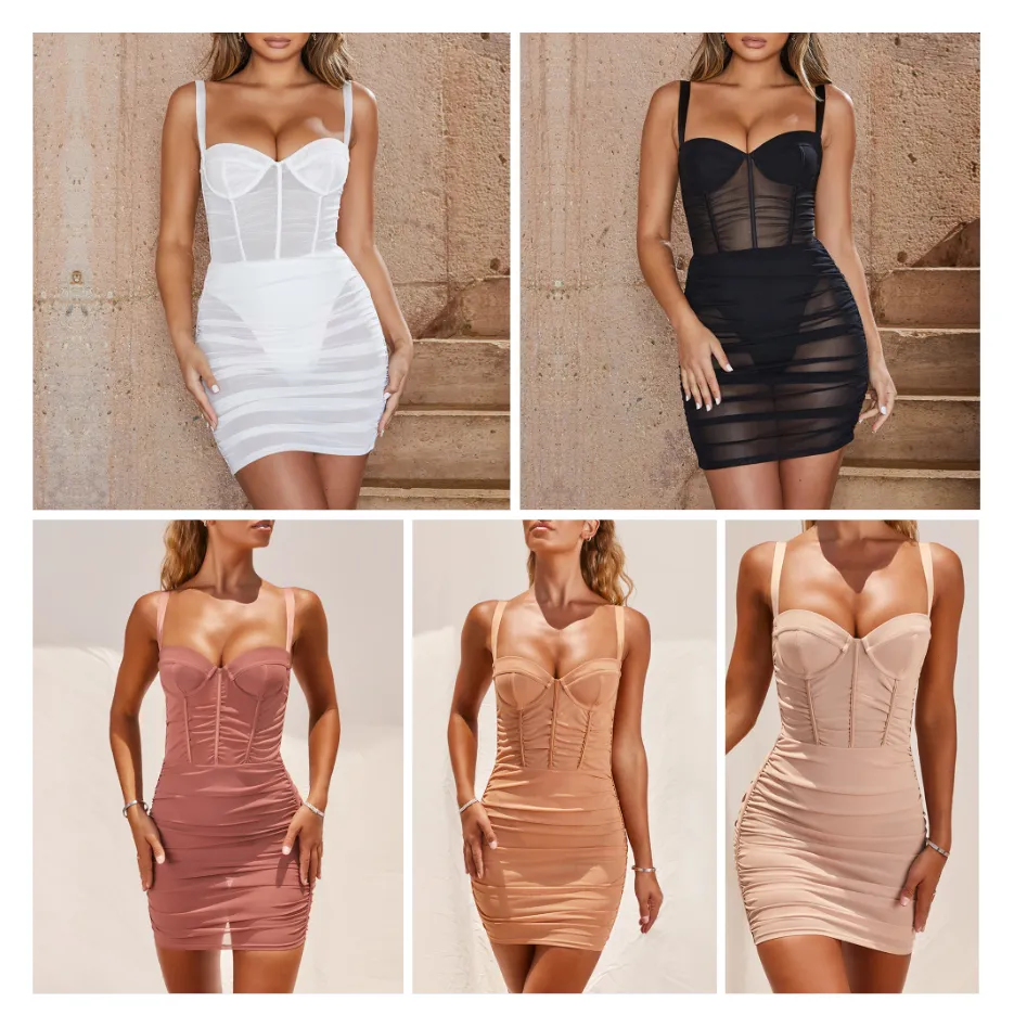 European and American dress suspender dress