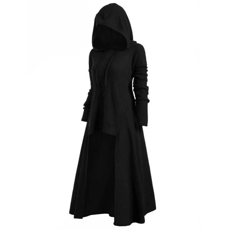 Women's plus size dress with hood