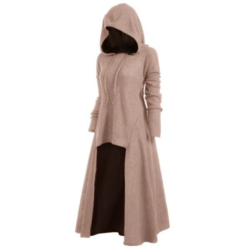 Women's plus size dress with hood