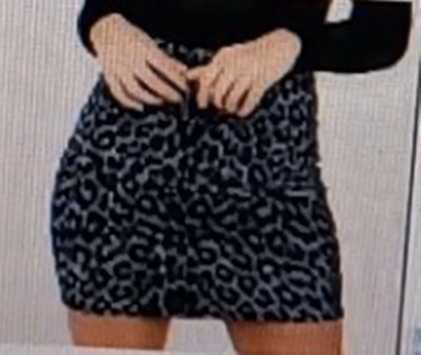 Leopard Print High Waist Bag Hip Skirt