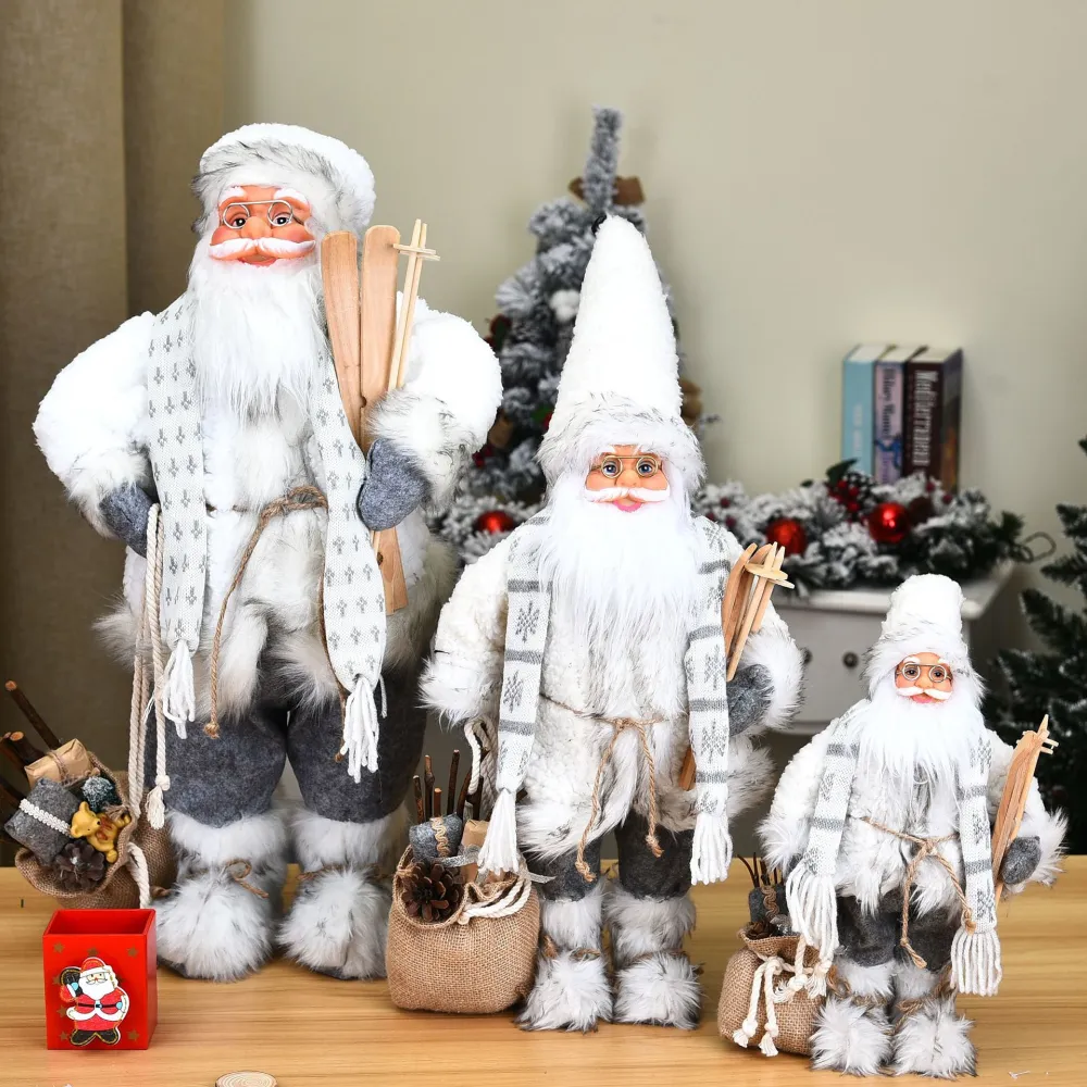 New stylish Santa Claus ornaments