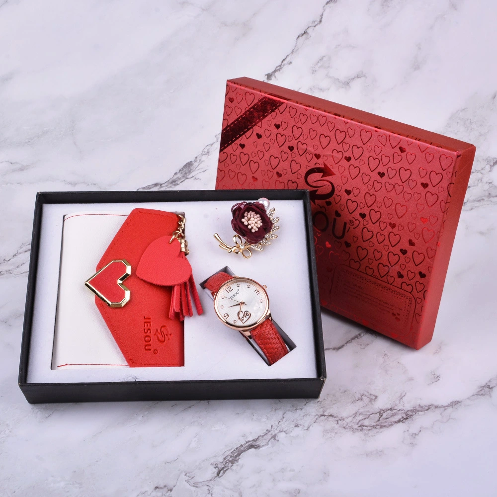 New Creative Combination Beautifully Packaged Watch and Fashion Wallet Set