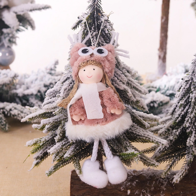 Christmas Cute Fabric Antler Plush Girl Decoration Ornaments