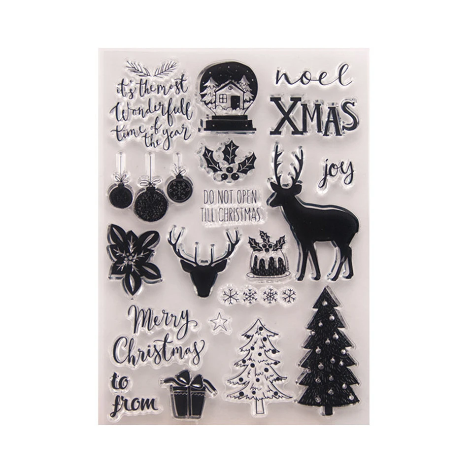 Photo album card hand account rubber stamp