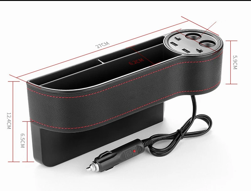 Multifunctional Car Seat Slotted Storage Box