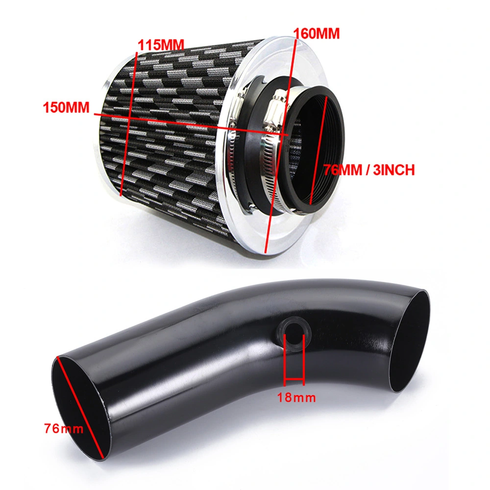 Cold air inlet filter for automobile