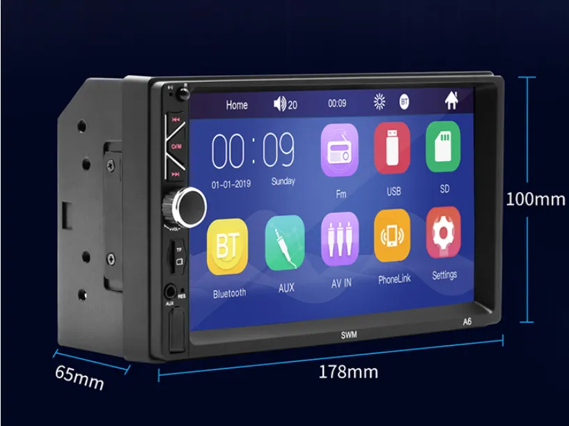 Reversing image touch HD car player