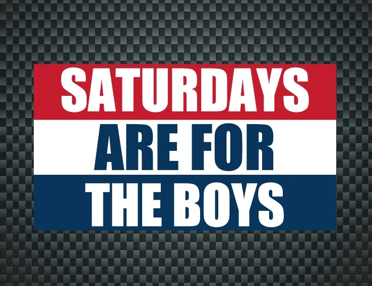 Polyester Saturdays are for the boys FLAG