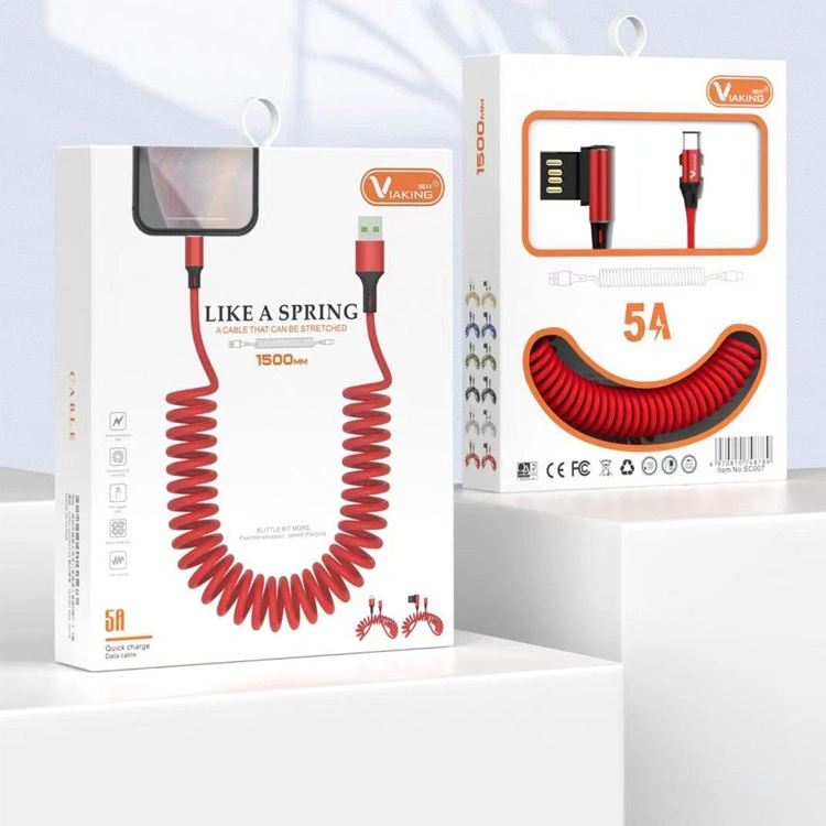 5Apd Fast Charging Spring Braided Data Cable