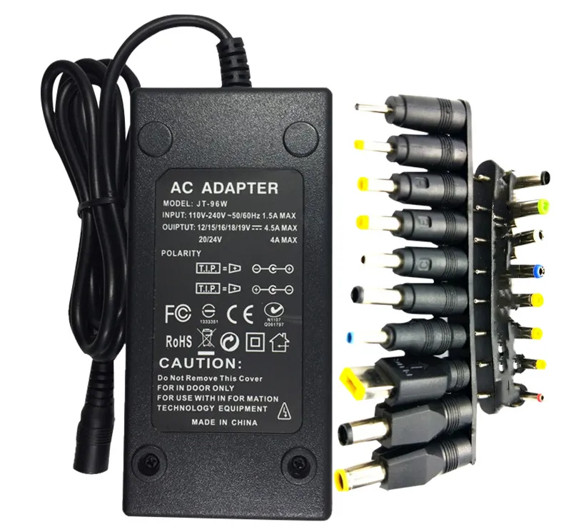 Power Notebook Universal Adjustable Power Adapter 96W Multi-Function Charger