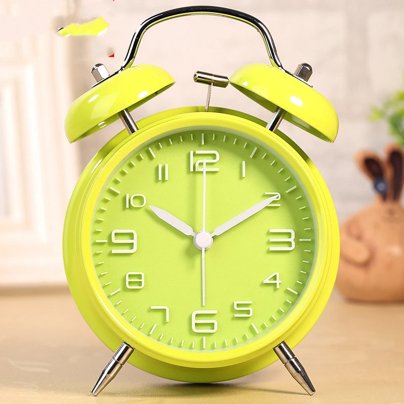Three-dimensional Digital Alarm Clock Mute Students Loud Double Bells To Ring The Bell