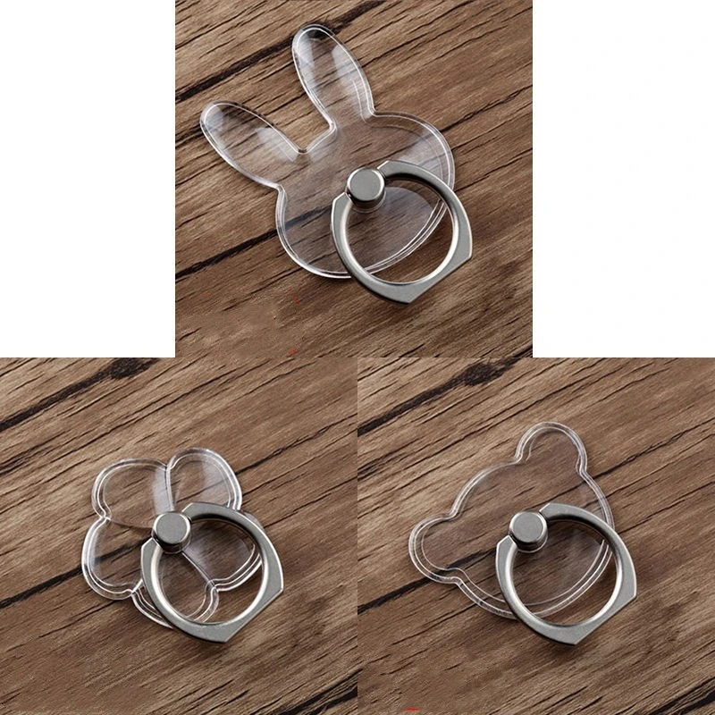 Mobile Phone Holder Buckle Full Transparent Ring Buckle