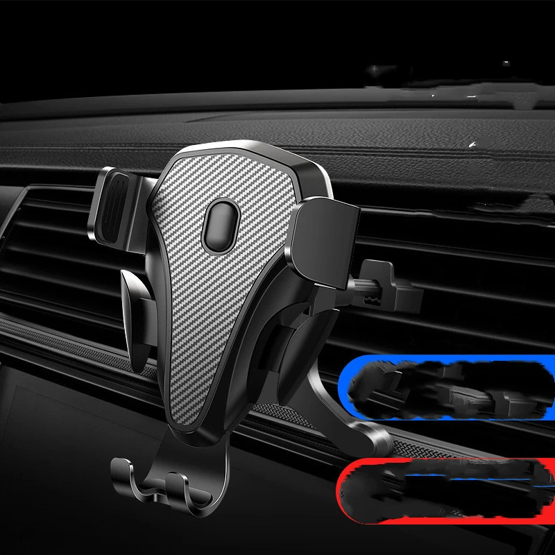 Car Phone Holder Bracket Carbon Fiber Air Outlet
