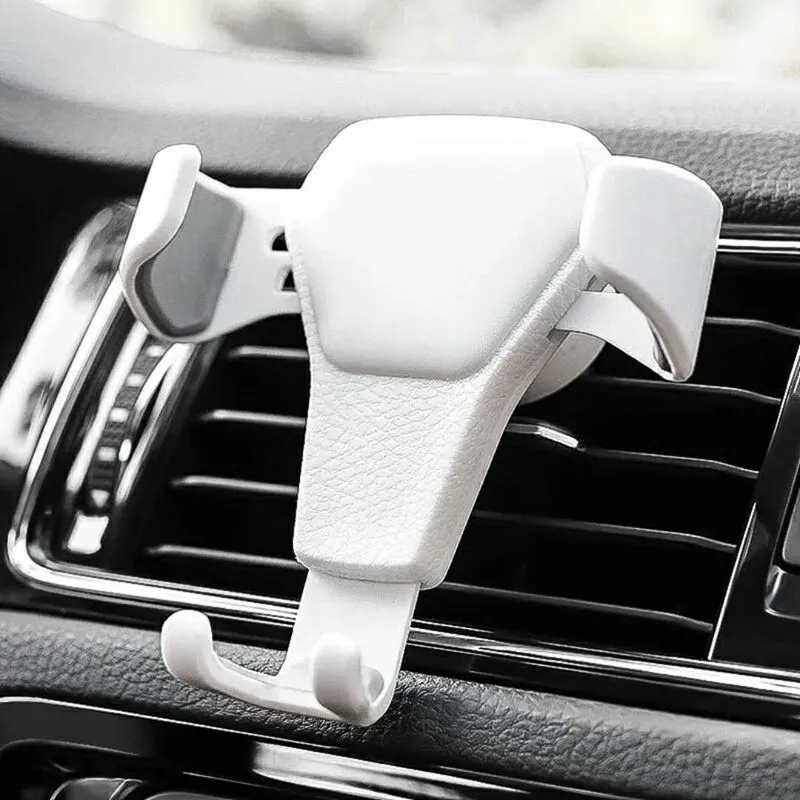 Car Mobile Phone Holder Support Frame Leather Gravity Bracket