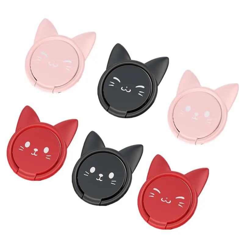 Magnetic seat ring frame car cute cat phone seat ring buckle