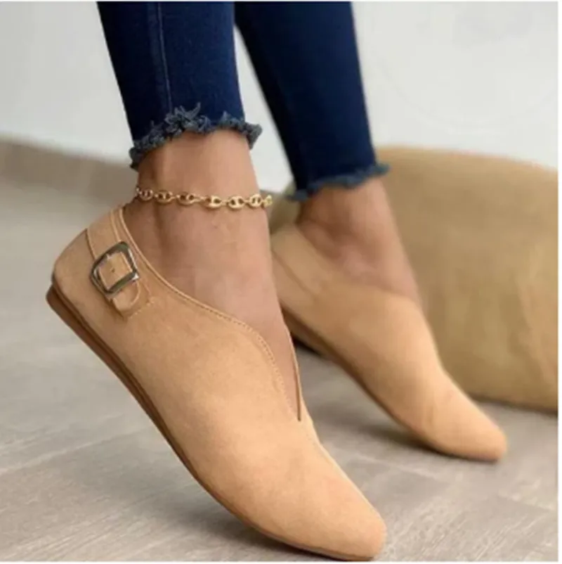 Women's Shoes Ankle Boots Pointed Toe Flat Casual Shoes