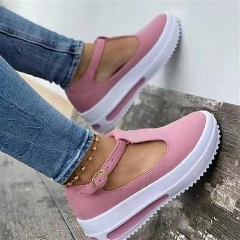Daily Solid Color Round Toe Loafers Retro  Low Top