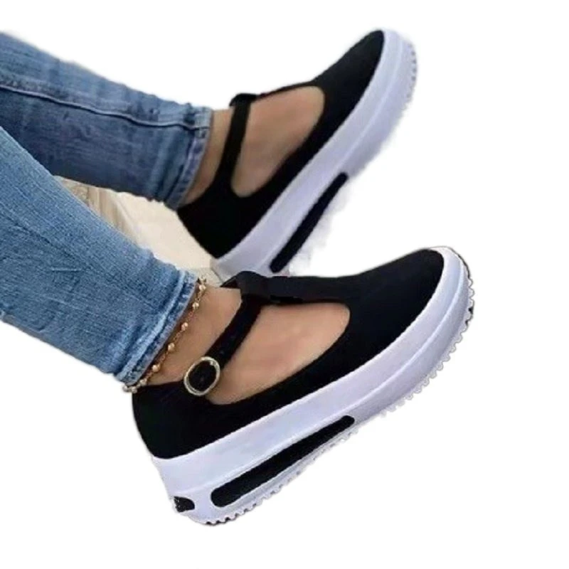 Daily Solid Color Round Toe Loafers Retro  Low Top