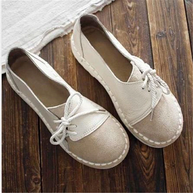 Round Toe Color Matching Peas Shoes All-match Soft Girl Single Shoes